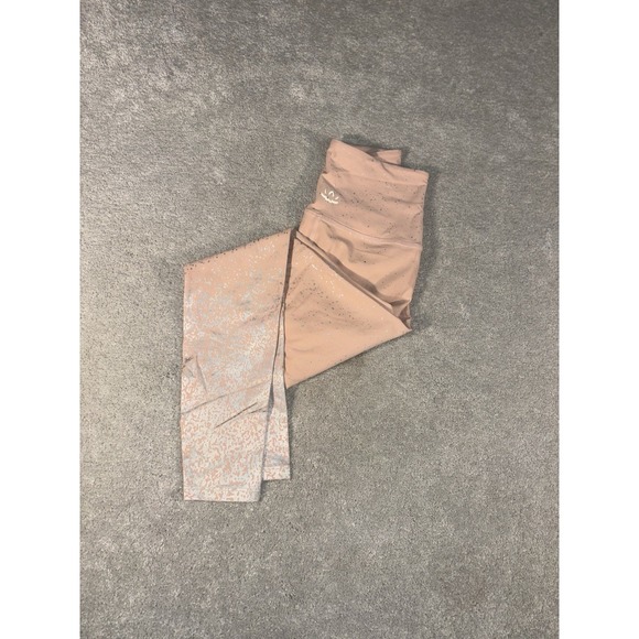 Beyond Yoga Leggings‎ Women Small Blush Silver Alloy Ombre Yoga Athletic - Picture 1 of 10